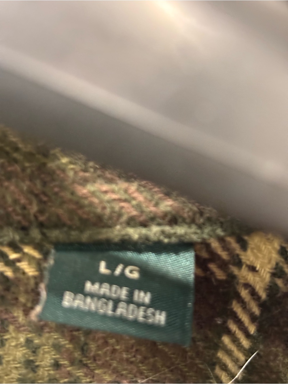 Orvis Olive and Brown Plaid Wool Shirt Jacket - Picture 5 of 7